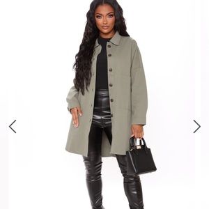 Fashion nova olive jacket